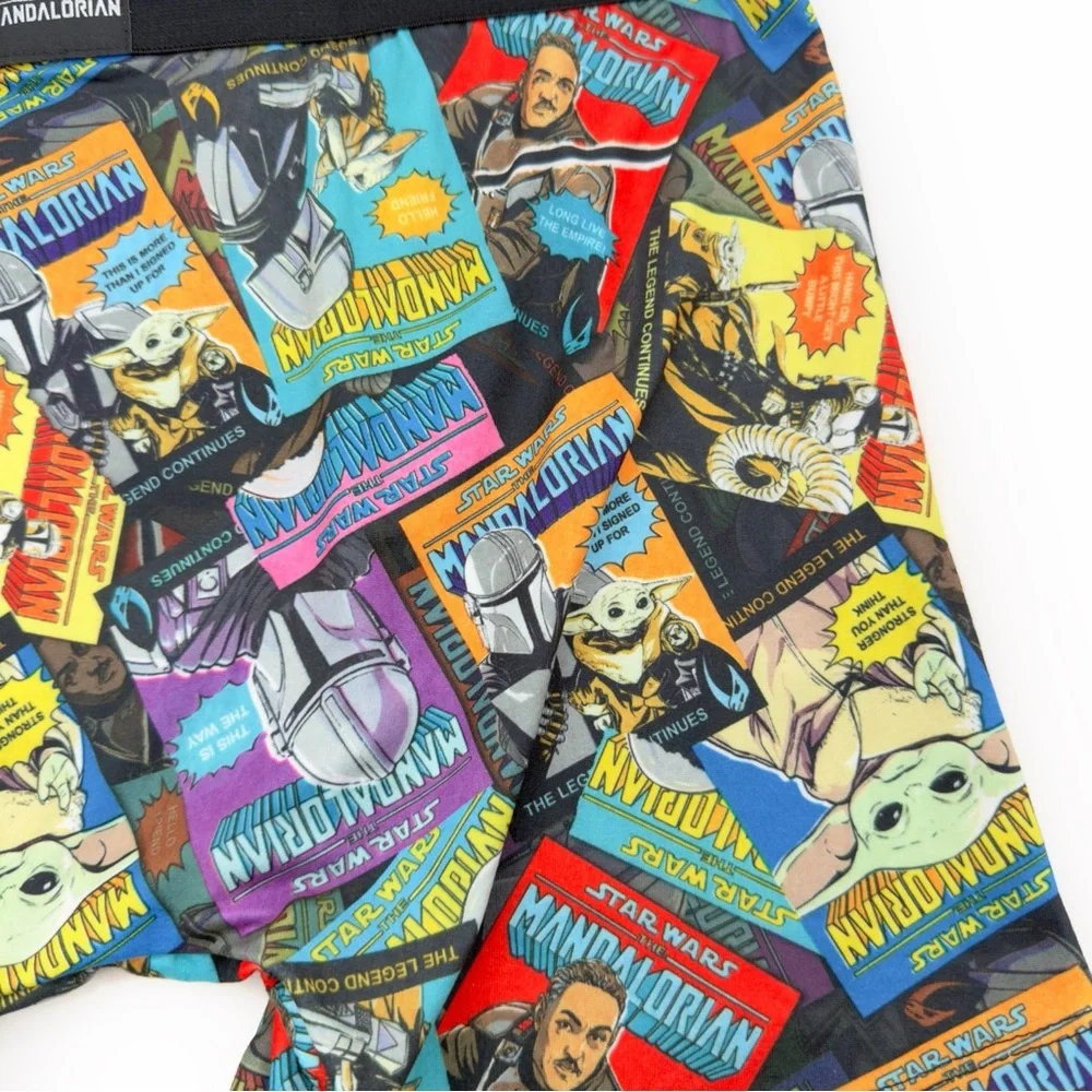 Star Wars The Mandalorian Crazy Boxer Briefs Mens Large Underwear Disney NWT New